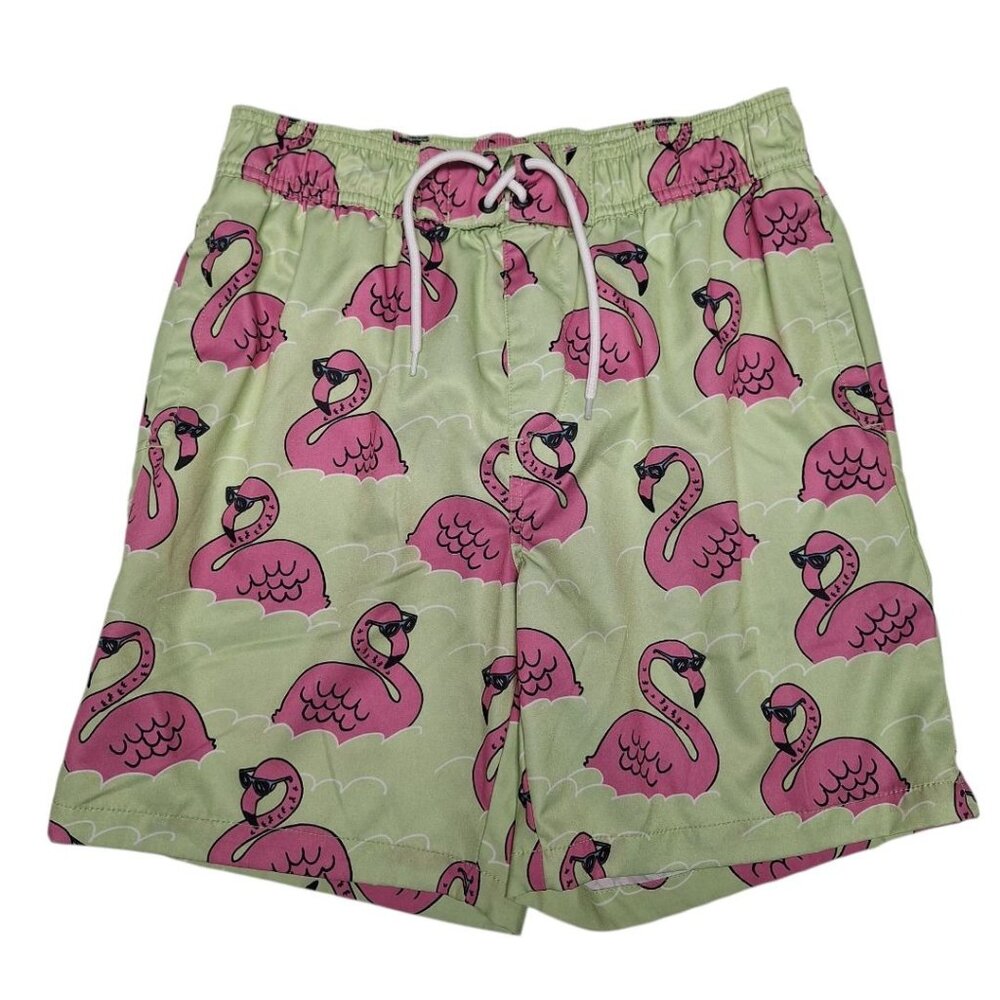 Sovereign Code Flamingo Board Shorts Swim Trunks Drawstring Mens Medium Beach‎